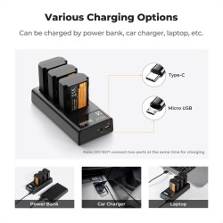 K&F Concept NP-FZ100 Battery Tripple Pack - 3 Batteries + Tripple Charger K&F Concept NP-FZ100 Battery Tripple Pack - 3 Batteries + Tripple Charger
